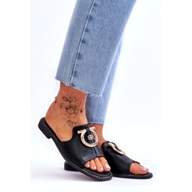 Kožne papuče Udobne cipele S.Barski KV-2775-32 crna 7