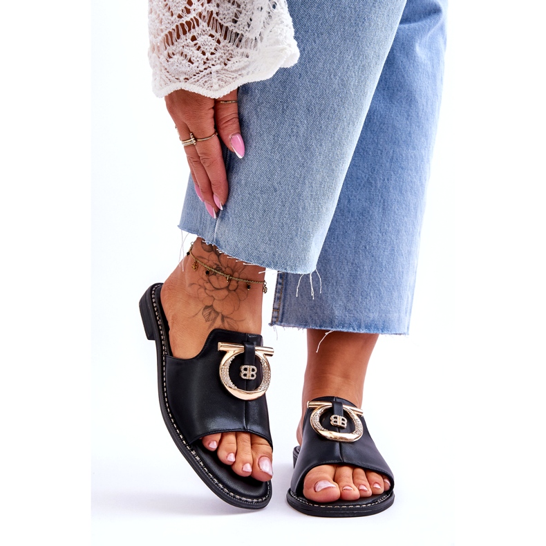 Kožne papuče Udobne cipele S.Barski KV-2775-32 crna 1