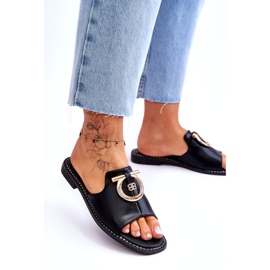 Kožne papuče Udobne cipele S.Barski KV-2775-32 crna 3