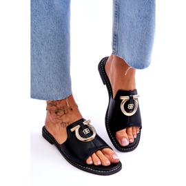 Kožne papuče Udobne cipele S.Barski KV-2775-32 crna 4