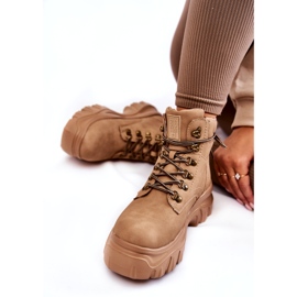 Ženske čizme Big Star od memorijske pjene KK274366 Bež 3