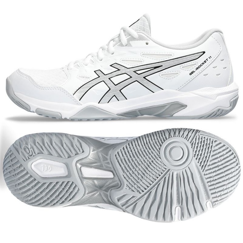 Asics Gel-Rocket 11 W 1072A093 101 tenisice za odbojku bijela bijela 1