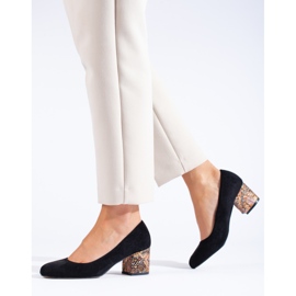 SHELOVET Crne cipele s petom od brušene kože iz Sheoveta crna 1