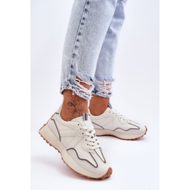 FJ1 Ženske sportske cipele Bež Faro bijela 1