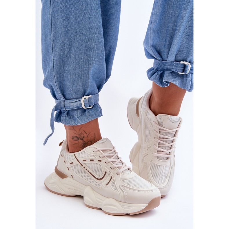 FG2 Ženska sportska obuća Tenisice Bež Feluci 1