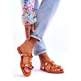 Ženski okret -Flops s velikim nosačima narančama narančasta 2