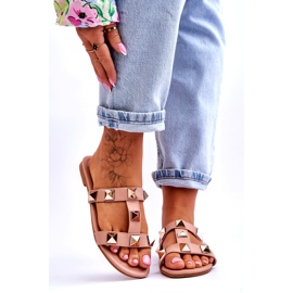 Ženske papuče s velikim golim klipovima ružičasta 1