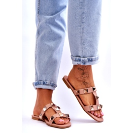 Ženske papuče s velikim golim klipovima ružičasta 5