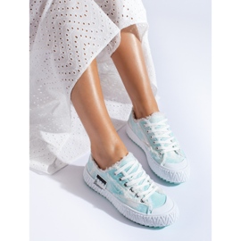 Tenisice na debeloj platformi plavi Shelovet plava 1