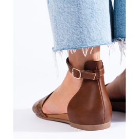 Daszyński ženske smeđe sandale smeđa 1