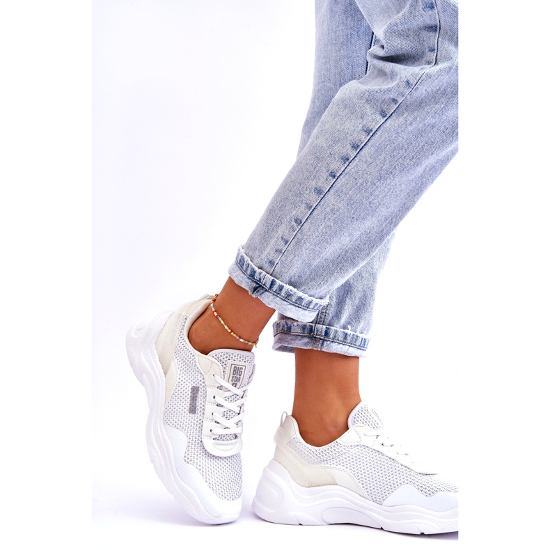 Ženska sportska obuća od tkanine Memory Foam System Big Star LL274A064 Bijela 2