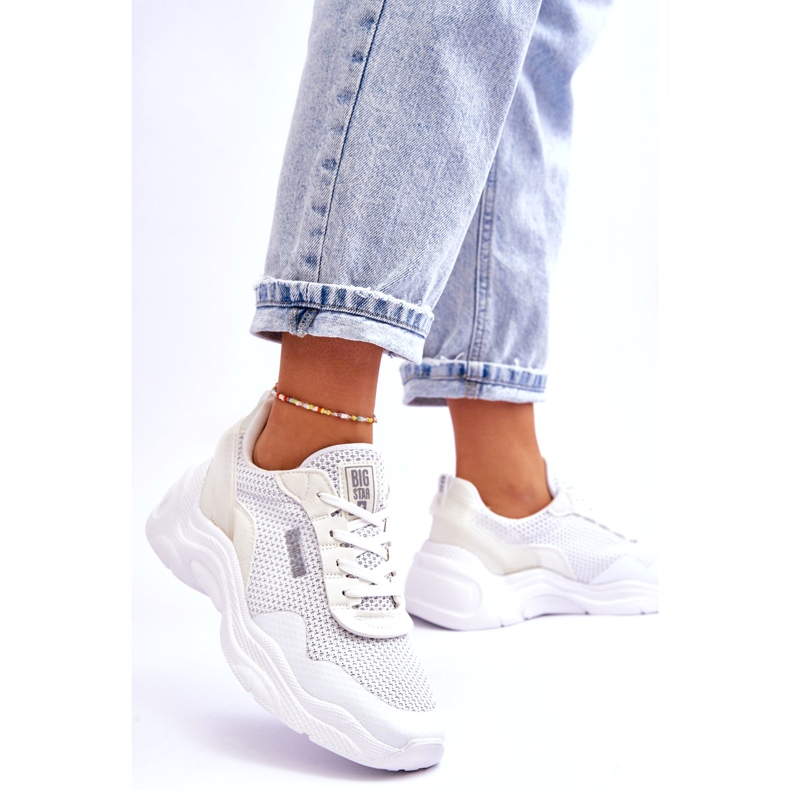 Ženska sportska obuća od tkanine Memory Foam System Big Star LL274A064 Bijela 3