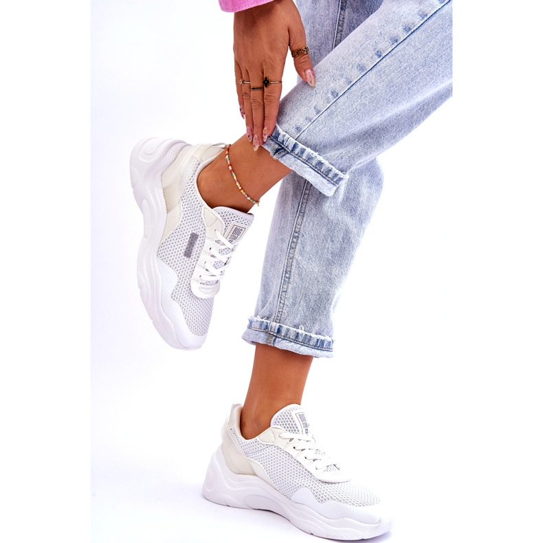 Ženska sportska obuća od tkanine Memory Foam System Big Star LL274A064 Bijela 4