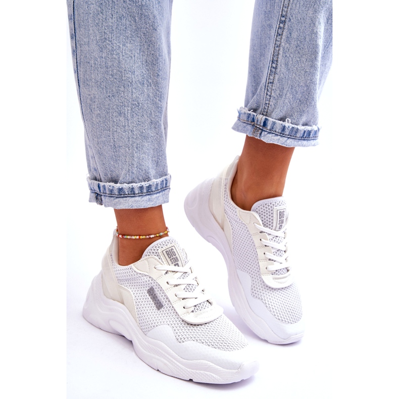 Ženska sportska obuća od tkanine Memory Foam System Big Star LL274A064 Bijela 5