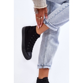 FR1 Ženske klasične visoke tenisice crne Remos crno 2