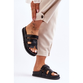 Klasične ženske crne Molie papuče crno 2