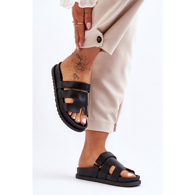 Klasične ženske crne Molie papuče crna 2