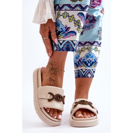 Ženske sandale s Verso bež boje 1