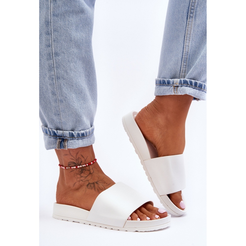 Klasične ženske papuče Bijeli Rolien bijela 2