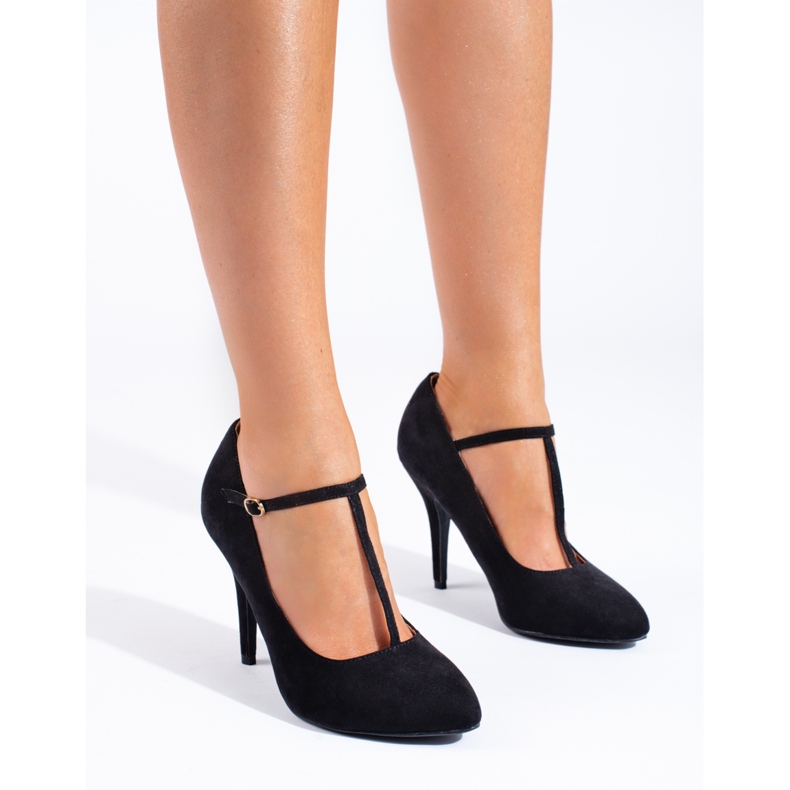 Crne cipele s petom od brušene kože iz Sheloveta crna 1