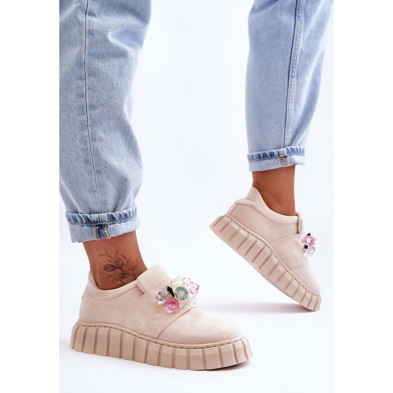 PS1 Modne natikače s bež ukrasom Desire 1