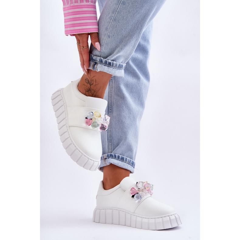 PS1 Moderne sportske cipele s bijelim ukrasom Desire bijela 1