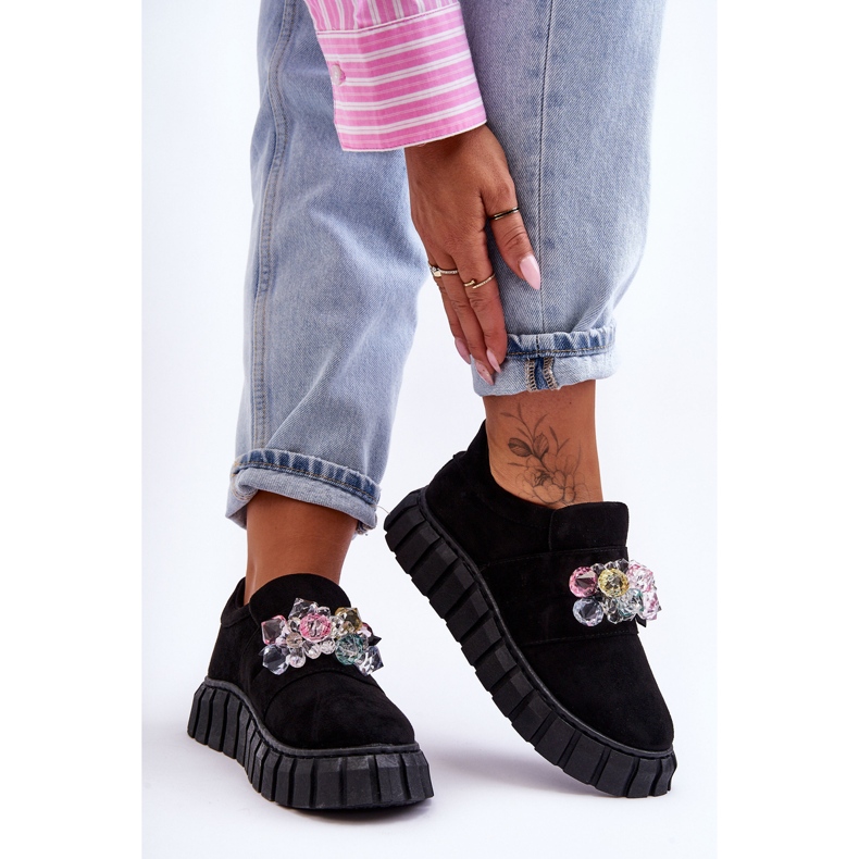 PS1 Moderne natikače s crnim ukrasom Desire crna 1