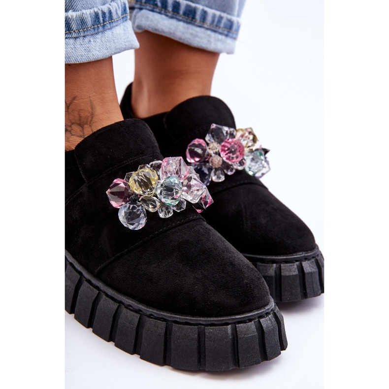 PS1 Moderne natikače s crnim ukrasom Desire crna 2