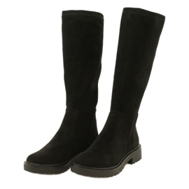 Caprice Kiss Boots 25606-41 044 Crni rastezanje crno 4