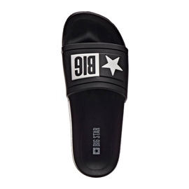 Crne gumene papuče za plažu Big Star DD274A266 crno 1