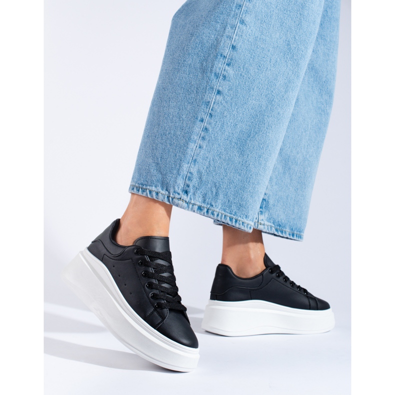 Shelovet crne ženske sportske cipele bijela 1