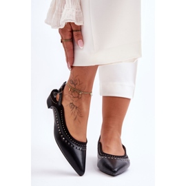 PG1 Kožne balerinke s nitnama crne Laroshe crno 1