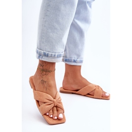 Ženske papuče od narančastog vanilije Sky od velura 1