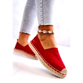 Crvene espadrile na pletenom potplatu Big Star HH274494 crvena 2