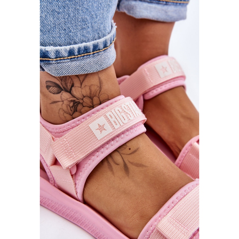 Ženske sportske sandale Big Star LL274729 Pink ružičasta 5