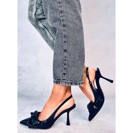 Cipele s otvorenom petom Deluna crne crna 2