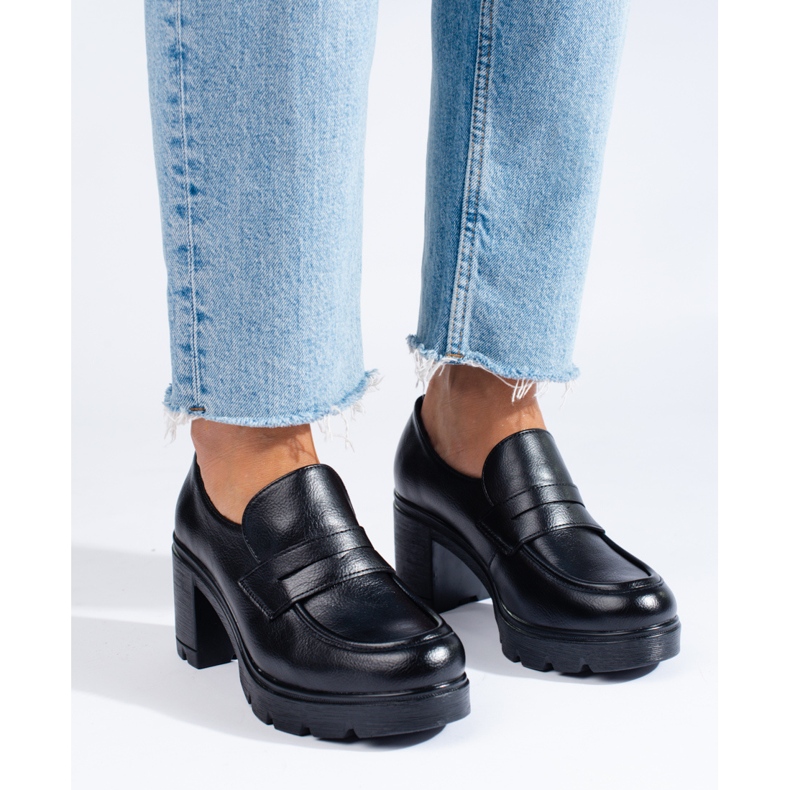 W. Potocki Crne cipele s visokom petom iz Potockog crna 1