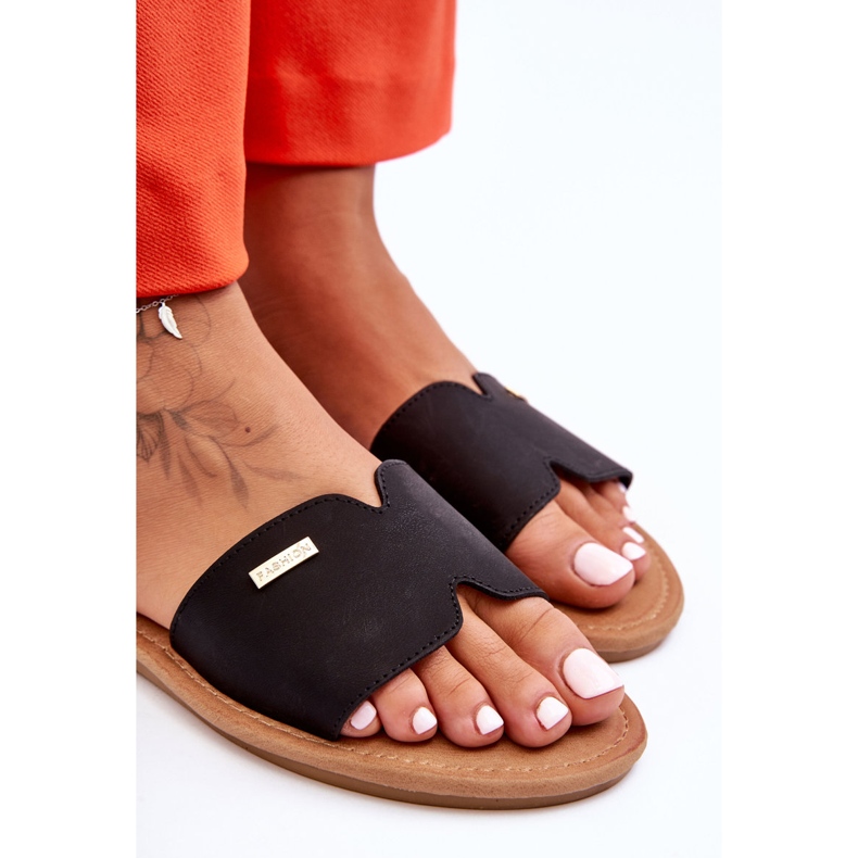 Udobne ženske cipele s ravnom potpeticom crne boje koraline crna 2