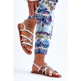 Ženske sandale Silver Alemona srebro 2