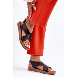 PG1 Lagane klasične ženske sandale crne Lenny crno 2