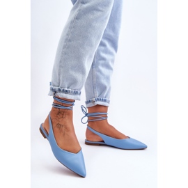PG1 Ženske balerinke s remenčićima Blue Lilly Ann plava 2