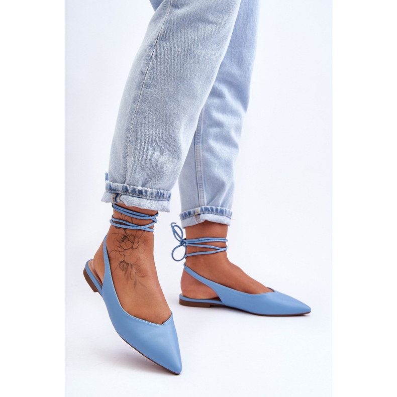 PG1 Ženske balerinke s remenčićima Blue Lilly Ann plava 2