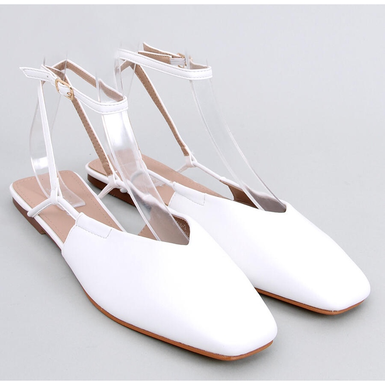 Balerinke s otvorenom petom Gianna White bijela 1