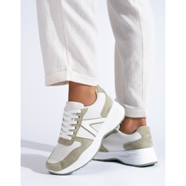 Bež i bijele ženske sportske cipele marke Shelovet bijela 1