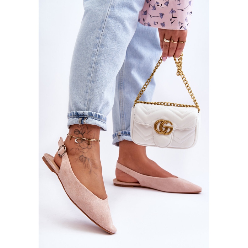 PS1 Kenra ženske ružičaste balerinke od brušene kože ružičasta 1