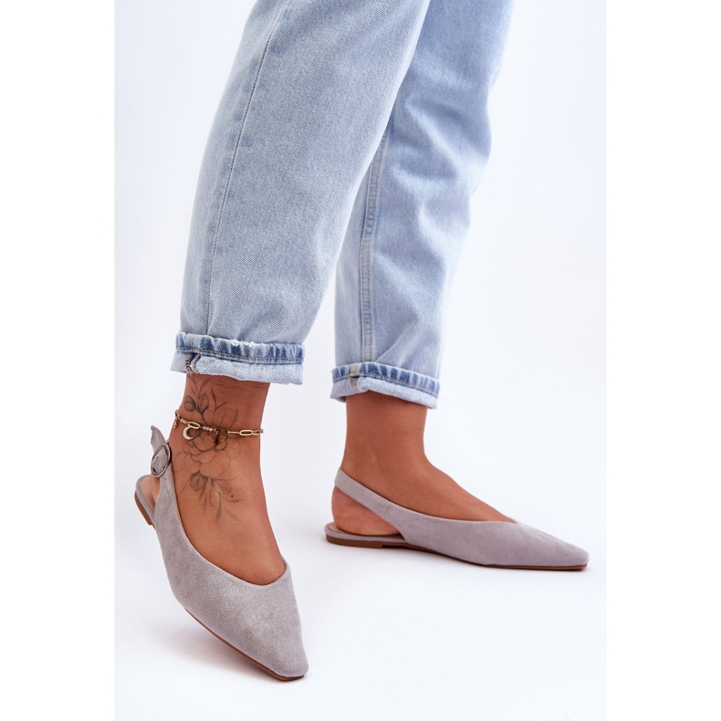 PS1 Kenra ženske sive balerinke od brušene kože siva 1