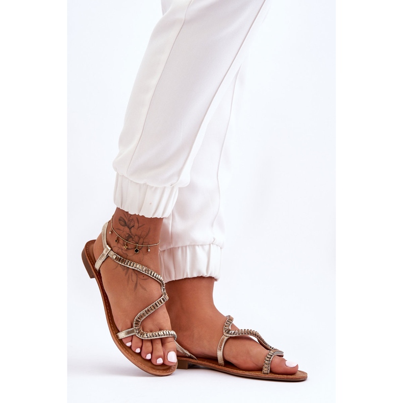 Ženske natikače Gold Hayen zlatni 2