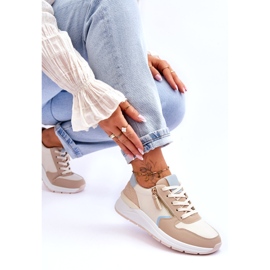 PA1 Ženske sportske cipele s patentnim zatvaračem bež Larisa 4