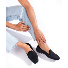 Ženske crne natikače od brušene kože iz Sheloveta crna 1