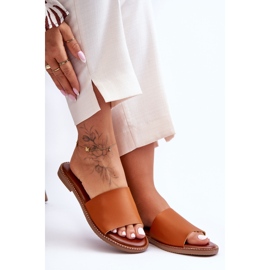 Ženske klasične papuče Camel Afrodita smeđa 2